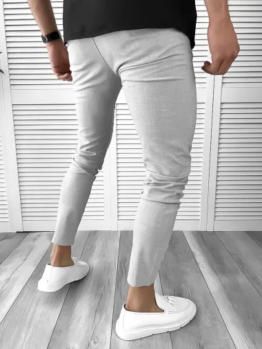 Pantaloni barbati casual gri 10614