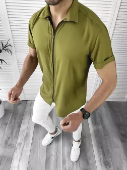 Camasa barbati slim fit verde 10616 O4-5.2