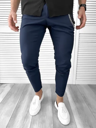 Pantaloni barbati casual albastri TP1450