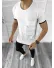 Tricou barbati alb slim fit B1956 O3-4.1