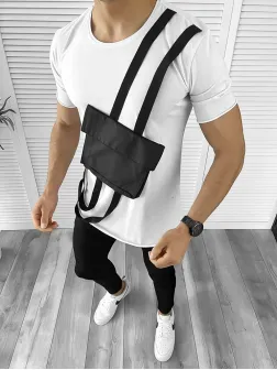 Tricou barbati alb slim fit Vagabond B1967 N5-4.1 Tricou barbati alb slim fit Vagabond B1967 N5-4.1