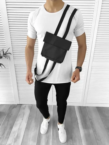 Tricou barbati alb slim fit Vagabond B1967 N5-4.1