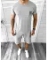 Trening barbati gri deschis pantaloni + tricou 10588 31-4