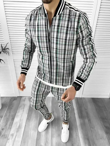 Trening barbati slim fit Pantaloni + Hanorac 10274 O3-3.3