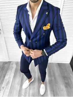 Tinuta barbati smart casual Pantaloni + Camasa + Sacou 10289