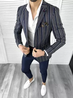 Tinuta barbati smart casual Pantaloni + Camasa + Sacou 10293