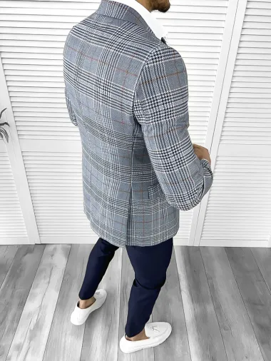 Sacou barbati slim fit in dungi 1041 i6-6