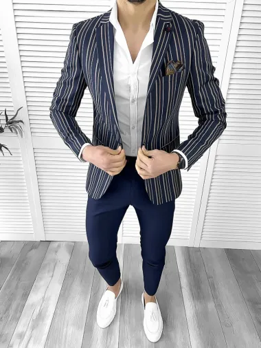 Sacou barbati slim fit 2220 D2-1.1