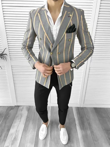 Sacou barbati slim fit 1048 D2-1.2