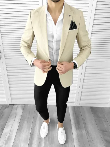 Tinuta barbati smart casual Pantaloni + Camasa + Sacou 546