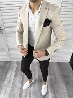 Tinuta barbati smart casual Pantaloni + Camasa + Sacou 10551