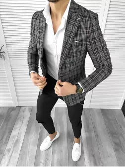 Tinuta barbati smart casual Pantaloni + Camasa + Sacou 10553 Tinuta barbati smart casual Pantaloni + Camasa + Sacou 10553