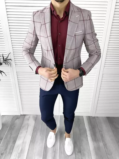 Tinuta barbati smart casual Pantaloni + Camasa + Sacou 10568