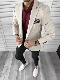Tinuta barbati smart casual Pantaloni + Camasa + Sacou 10571 Tinuta barbati smart casual Pantaloni + Camasa + Sacou 10571
