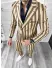 Costum barbati slim fit in carouri sacou + pantaloni bej 1047 i16-5.3