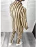 Costum barbati slim fit in carouri sacou + pantaloni bej 1047 i16-5.3
