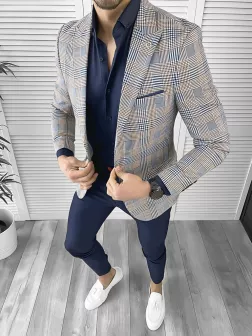 Tinuta barbati smart casual Pantaloni + Camasa + Sacou 10532