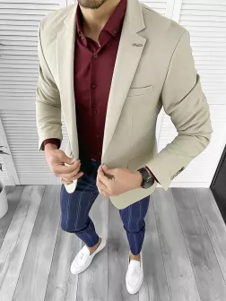 Tinuta barbati smart casual Pantaloni + Camasa + Sacou 10518