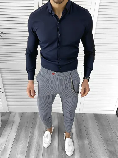 Tinuta barbati smart casual Pantaloni + Camasa 10523