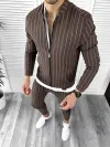 Trening barbati slim fit Pantaloni + Hanorac 10469 D12-2