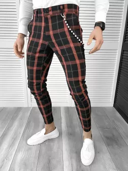 Pantaloni barbati eleganti in carouri 10404 D3-5.3