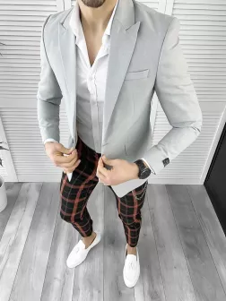 Tinuta barbati smart casual Pantaloni + Camasa + Sacou 10455