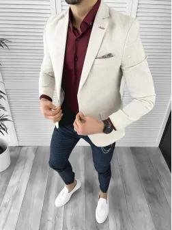 Tinuta barbati smart casual Pantaloni + Camasa + Sacou 10352