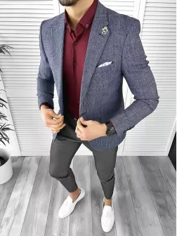 Tinuta barbati smart casual Pantaloni + Camasa + Sacou 10355