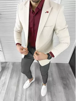 Tinuta barbati smart casual Pantaloni + Camasa + Sacou 10357