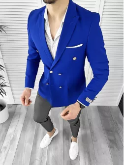 Tinuta barbati smart casual Pantaloni + Camasa + Sacou 10369