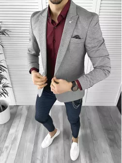 Tinuta barbati smart casual Pantaloni + Camasa + Sacou 1037