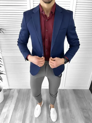 Tinuta barbati smart casual Pantaloni + Camasa + Sacou 10289