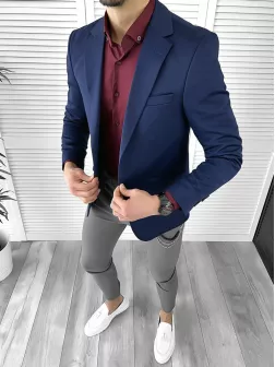 Tinuta barbati smart casual Pantaloni + Camasa + Sacou 10289
