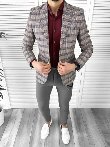 Tinuta barbati smart casual Pantaloni + Camasa + Sacou 1029