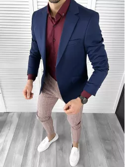 Tinuta barbati smart casual Pantaloni + Camasa + Sacou 10295