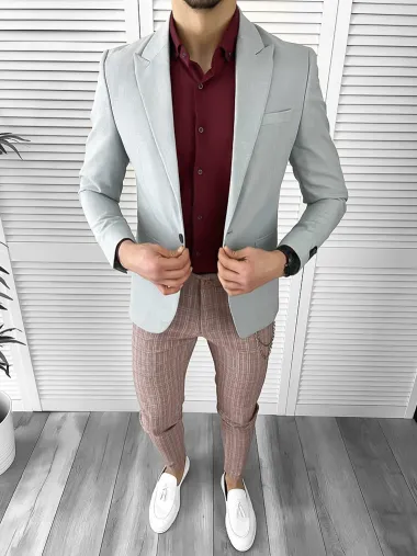 Tinuta barbati smart casual Pantaloni + Camasa + Sacou 10297