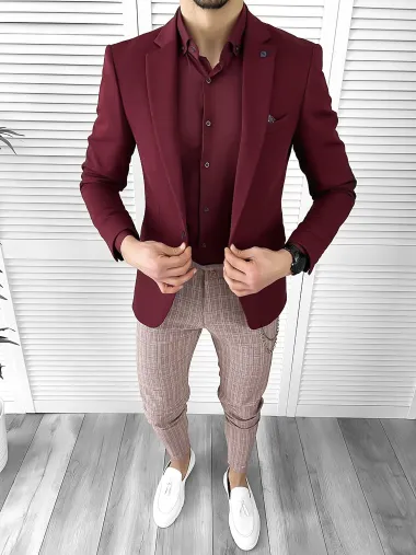 Tinuta barbati smart casual Pantaloni + Camasa + Sacou 10299