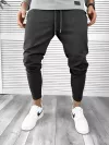 Pantaloni barbati casual regular fit gri inchis 7086 111-5