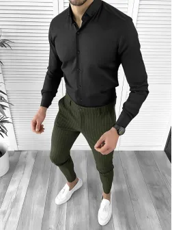 Tinuta barbati smart casual Pantaloni + Camasa 10254