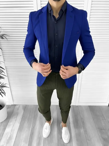 Tinuta barbati smart casual Pantaloni + Camasa + Sacou 10257