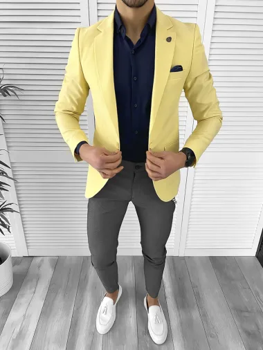 Tinuta barbati smart casual Pantaloni + Camasa + Sacou 10261