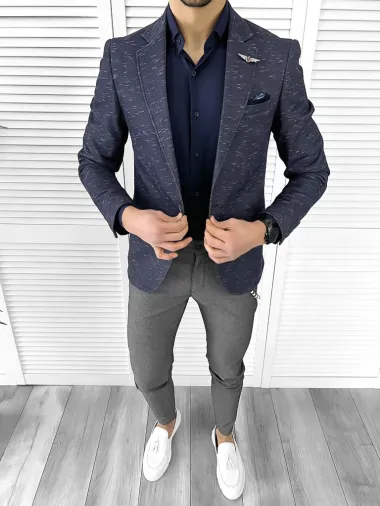 Tinuta barbati smart casual Pantaloni + Camasa + Sacou 10264