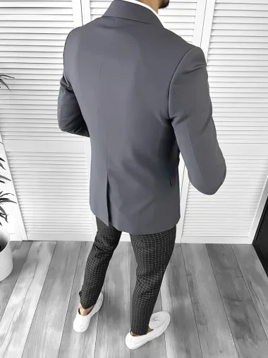 Sacou barbati slim fit gri 10273 P19-2.3