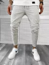 Pantaloni barbati casual regular fit in dungi 7155 123-2
