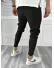 Pantaloni de trening negri conici 971 128-1*
