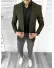 Sacou barbati slim fit kaki 10204 O2-2.3