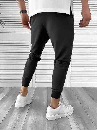 Pantaloni de trening negri conici 10141 i8-4.2