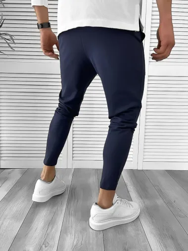 Pantaloni de trening bleumarin conici 10142 D4-3.2