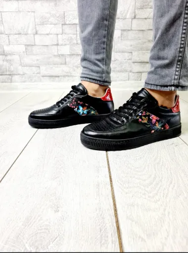 Adidasi barbati casual negri R173 T52-2