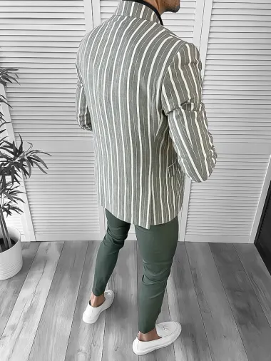 Tinuta barbati smart casual Pantaloni + Camasa + Sacou 10109